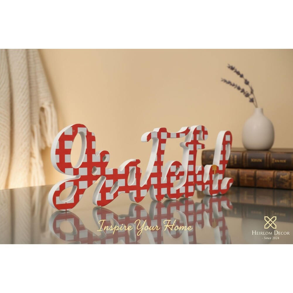 "Grateful" Table Top Decor